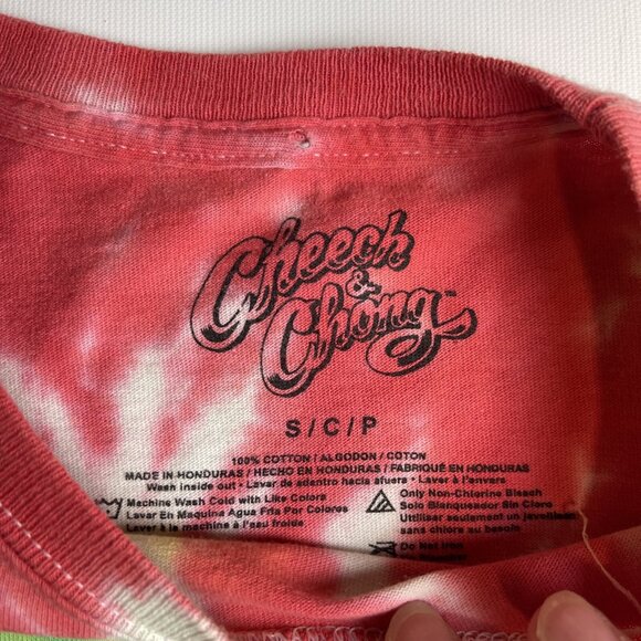 Cheech And Chong Men’s Officially Licensed Lit Tie Dye Long Sleeve T-Shirt SMALL - Picture 8 of 15